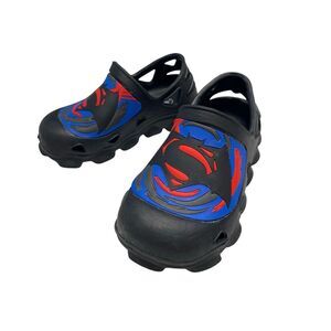 Batman Vs Superman Kids Clogs Slip On Shoes Boys Size 9 10 Dc Comics Warner Bros